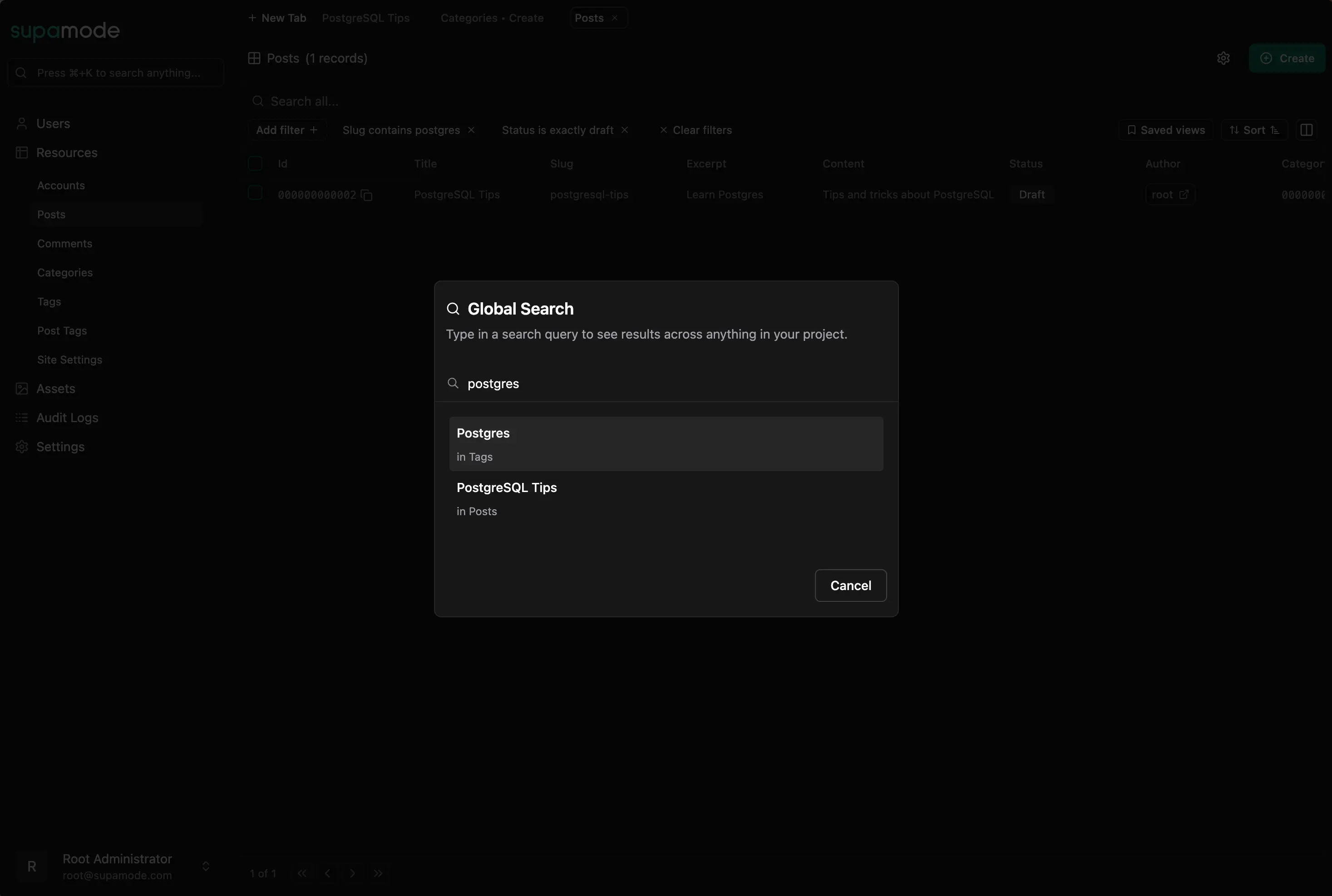 Global Search