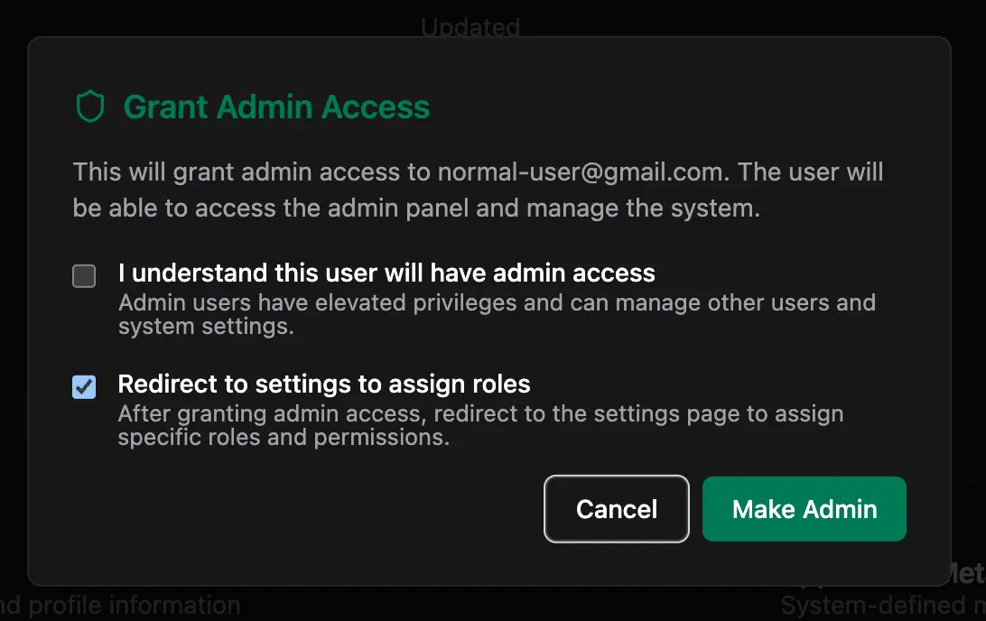Make Admin