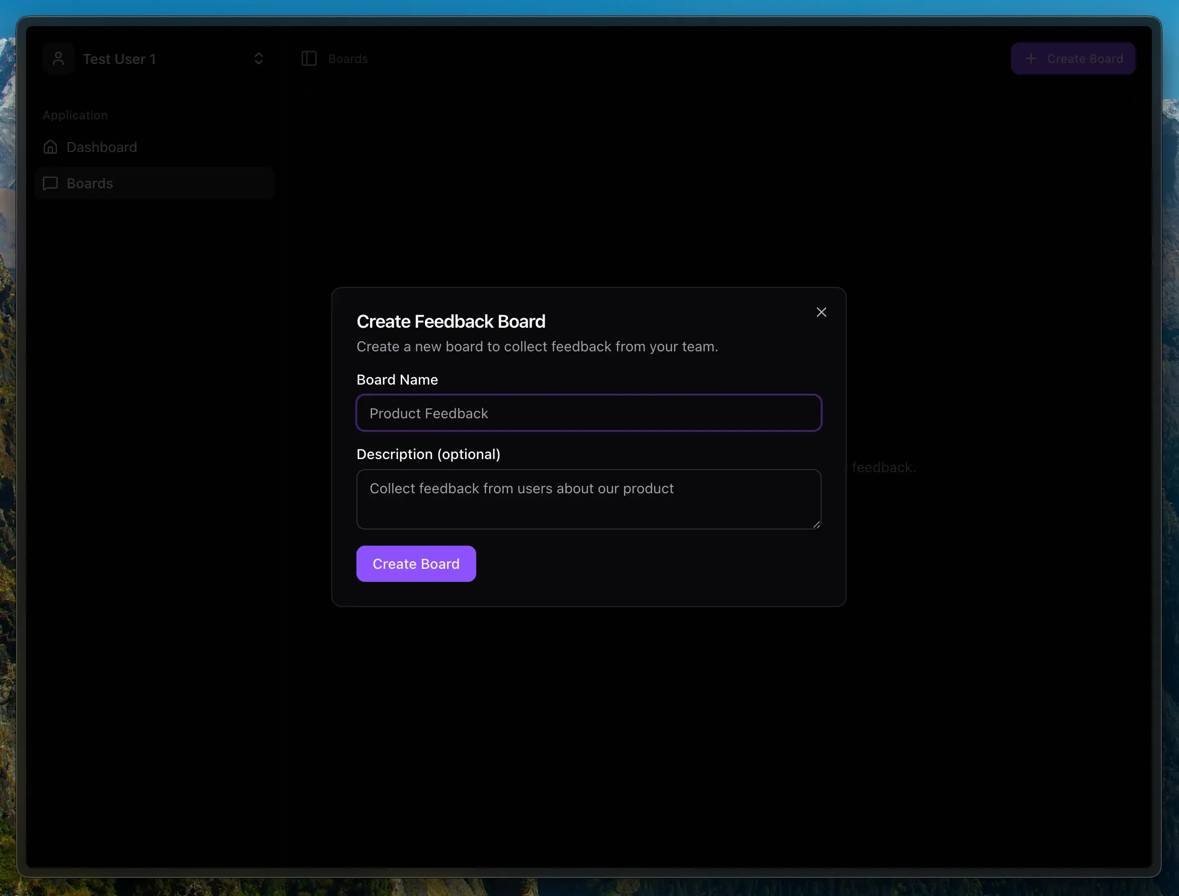 TeamPulse Create Board