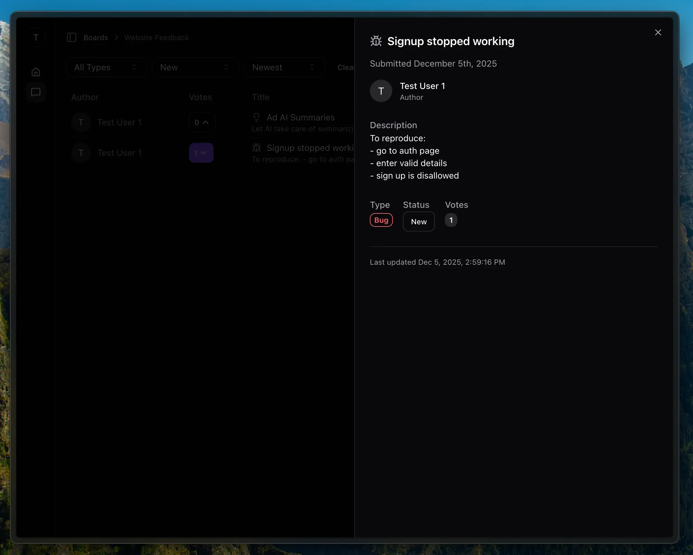 TeamPulse Feedback Item Sheet