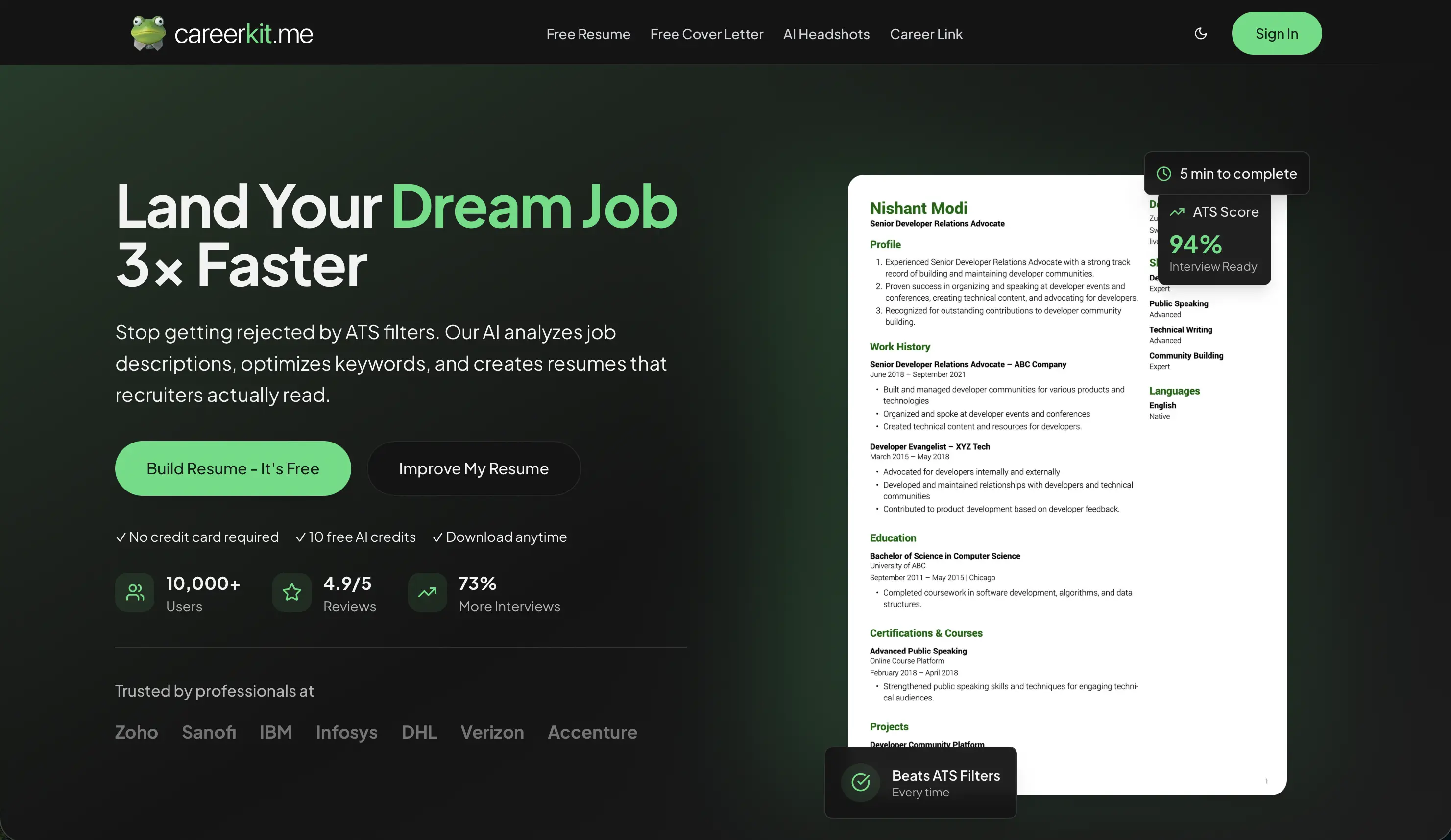 CareerKit Screenshot