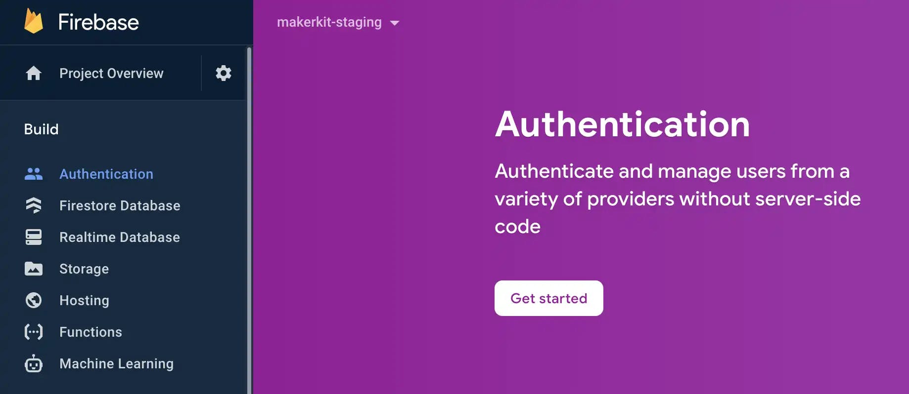 Firebase Auth Getting Started