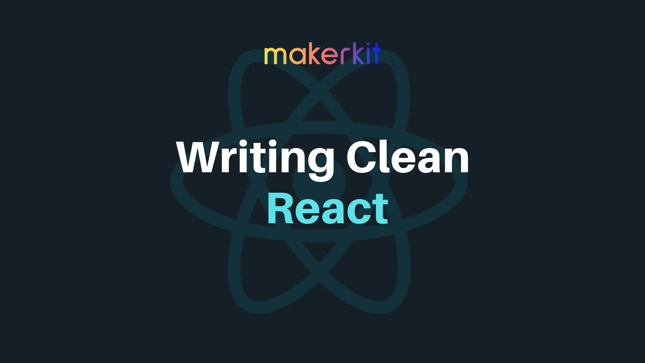 Cover Image for Writing clean React