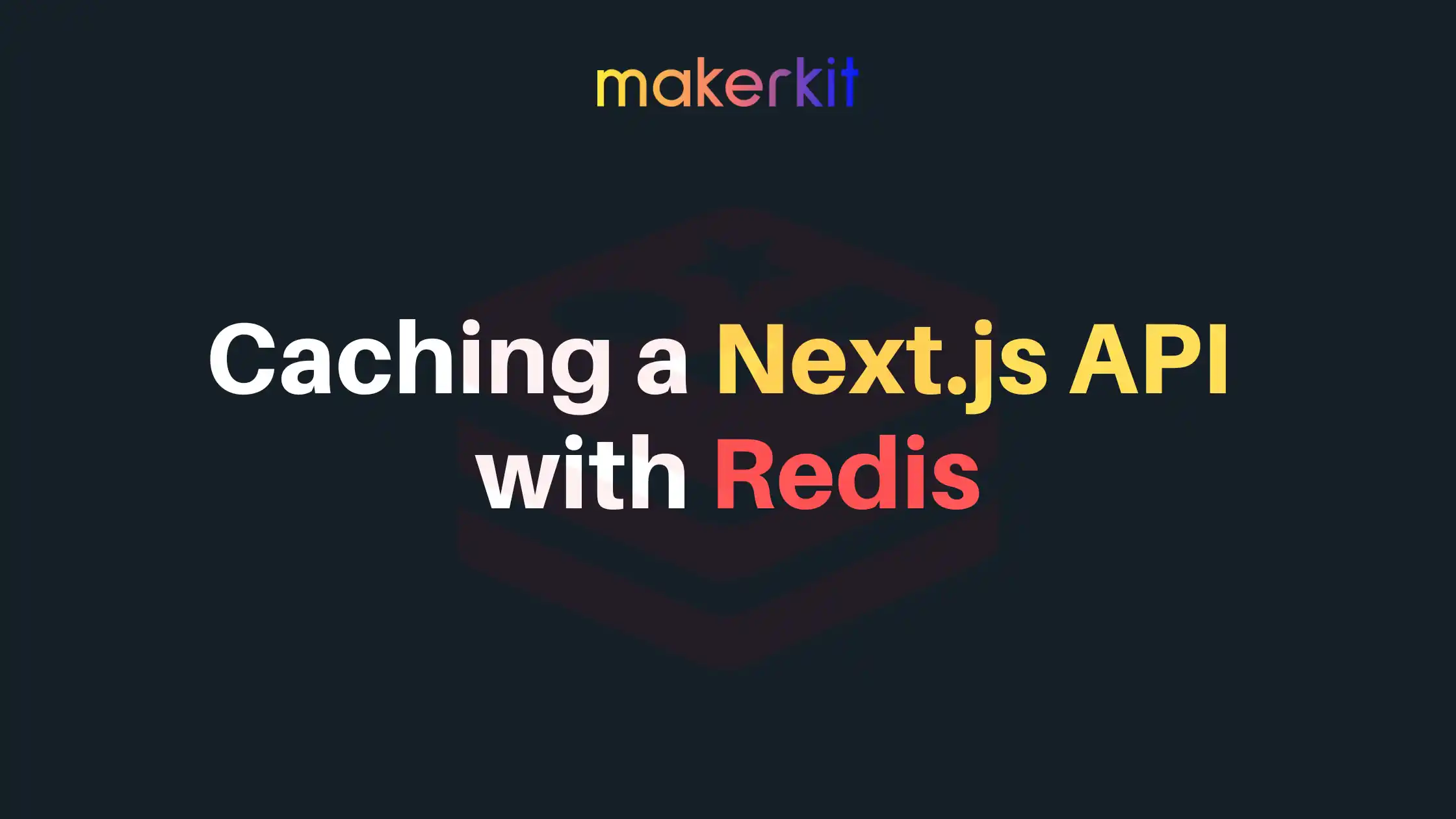 Cover Image for Caching a Next.js API with Redis