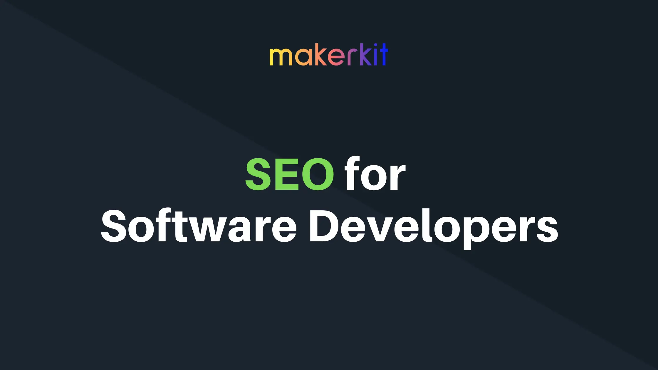 Cover Image for SEO for Software Developers