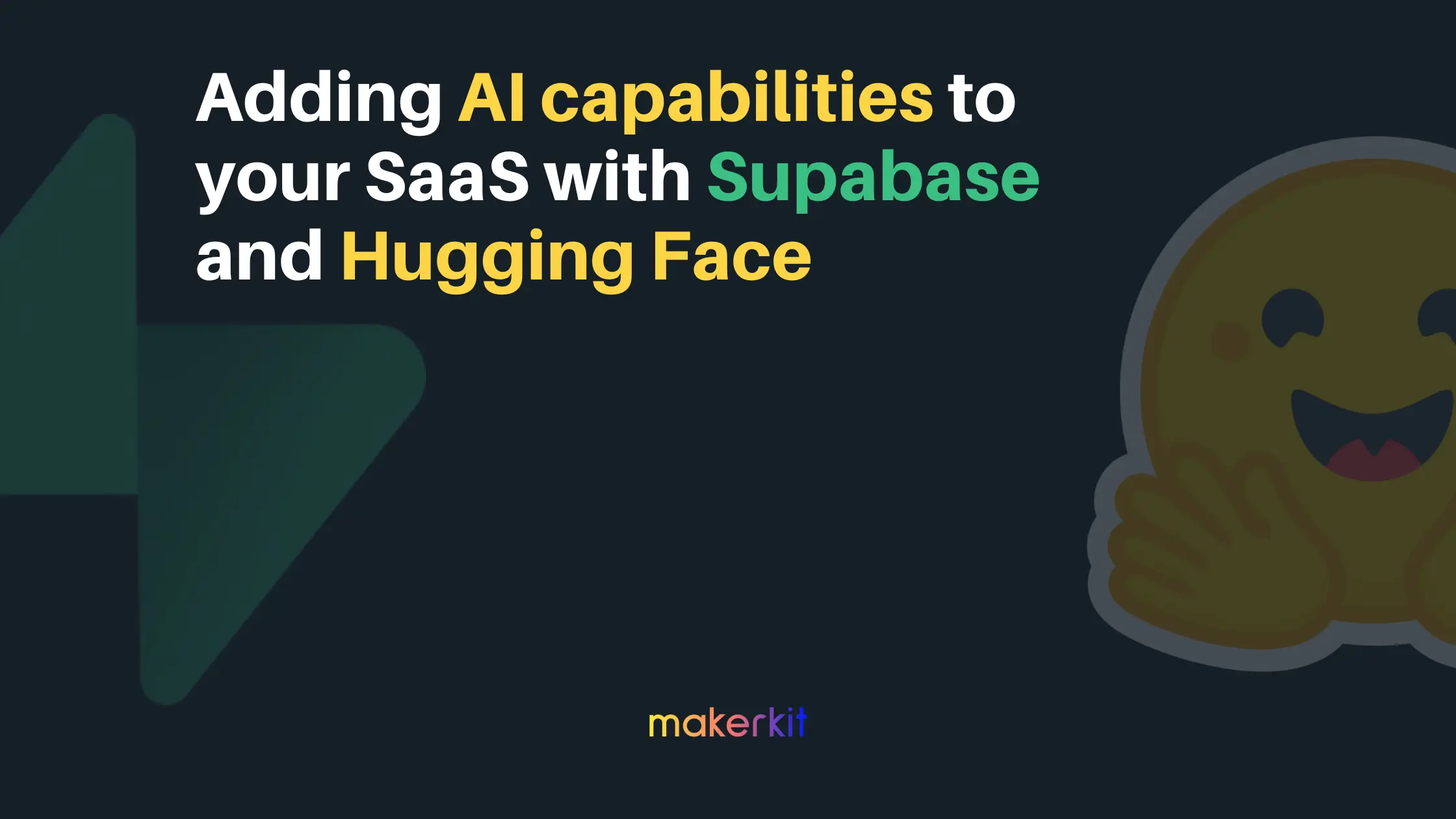 Cover Image for Adding AI capabilities to your Next.js SaaS with Supabase and HuggingFace