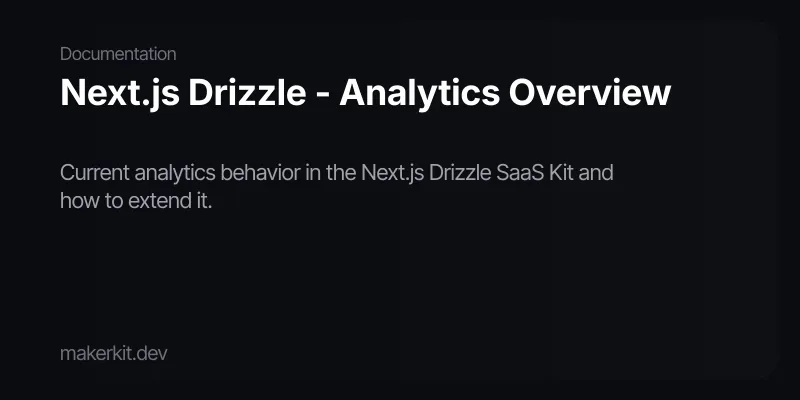Next.js Drizzle - Analytics Overview