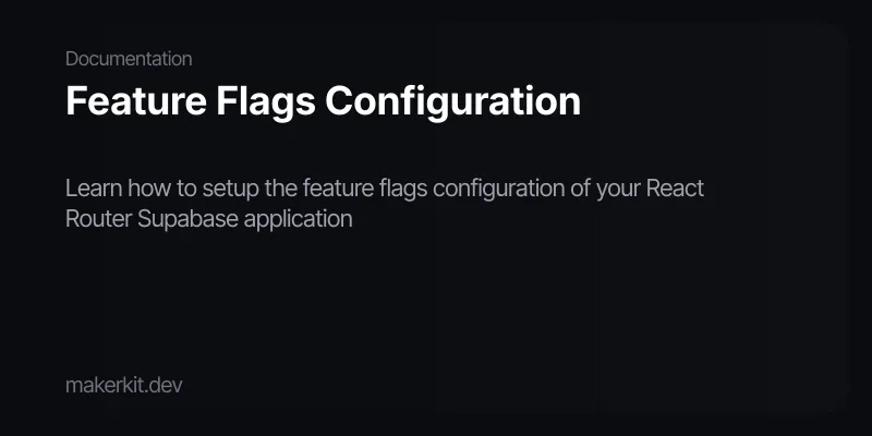 Feature Flags Configuration